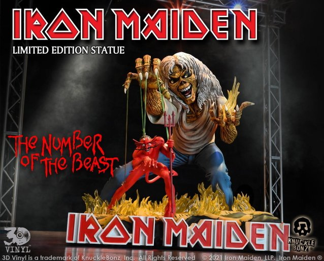 IRON MAIDEN: 'The Number Of The Beast' 3D Vinyl Statue Coming Next Spring